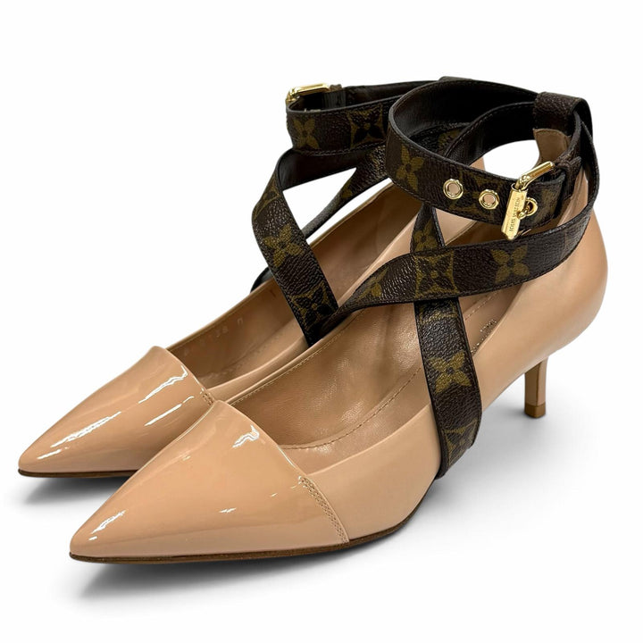Pristine LOUIS VUITTON pumps Effigy Line pink leather Women 36