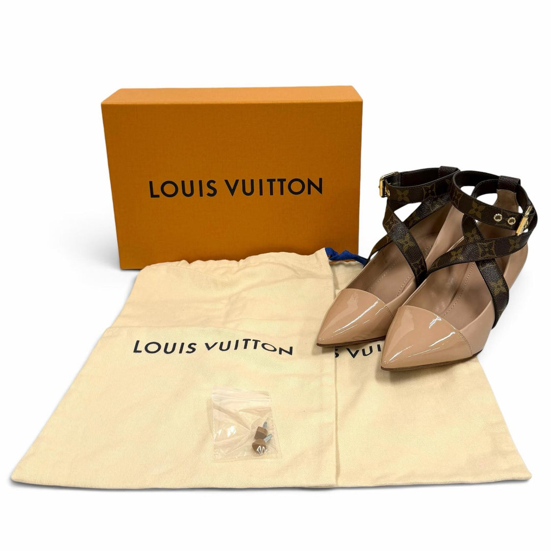 Pristine LOUIS VUITTON pumps Effigy Line pink leather Women 36