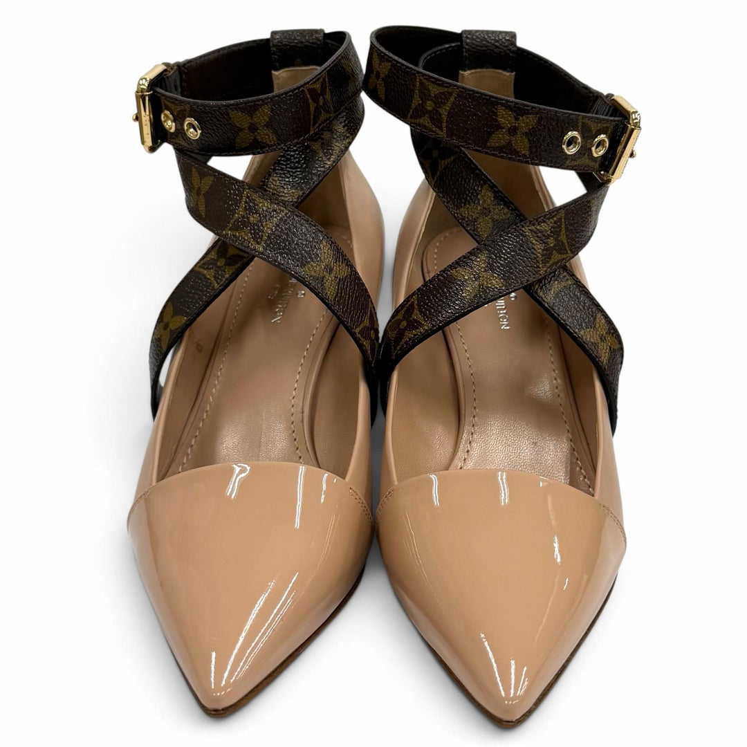 Pristine LOUIS VUITTON pumps Effigy Line pink leather Women 36