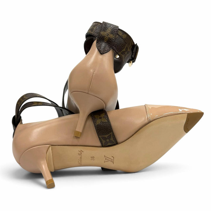 Pristine LOUIS VUITTON pumps Effigy Line pink leather Women 36