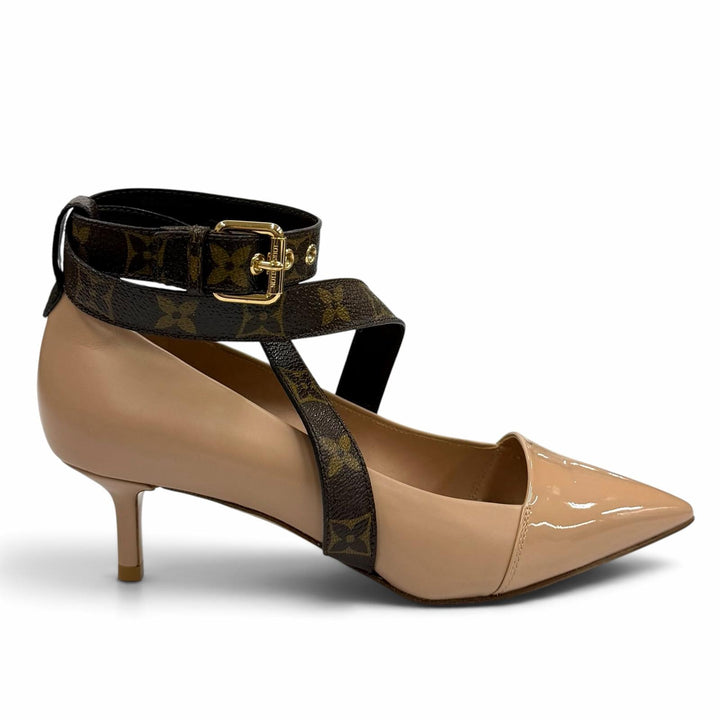 Pristine LOUIS VUITTON pumps Effigy Line pink leather Women 36