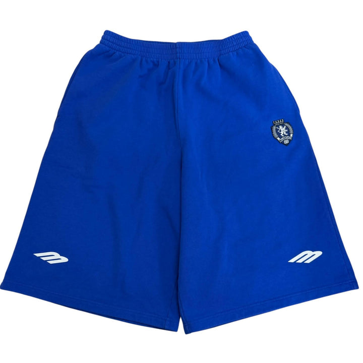 Great BALENCIAGA Shorts 3B Football Sports Icon Buggy shorts blue cotton