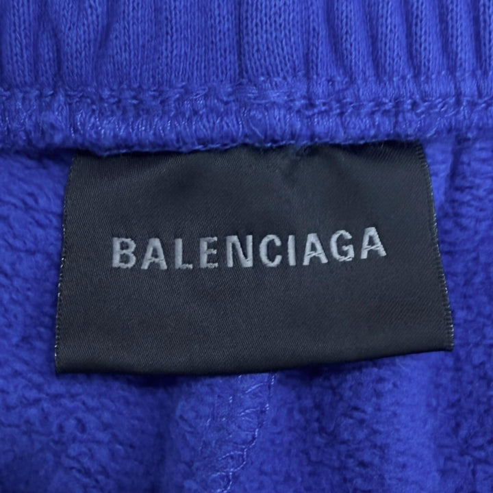 Great BALENCIAGA Shorts 3B Football Sports Icon Buggy shorts blue cotton