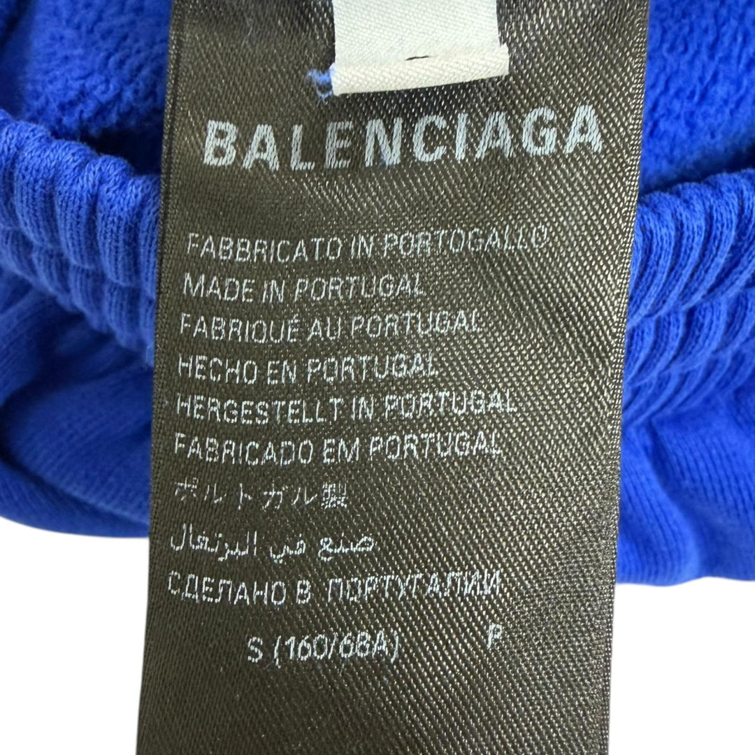 Great BALENCIAGA Shorts 3B Football Sports Icon Buggy shorts blue cotton