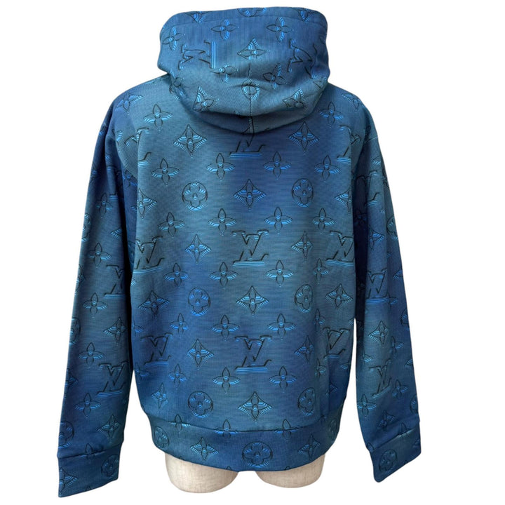 Pristine LOUIS VUITTON hoodie 3D Monogram All-Over Print Hoodie Pullover