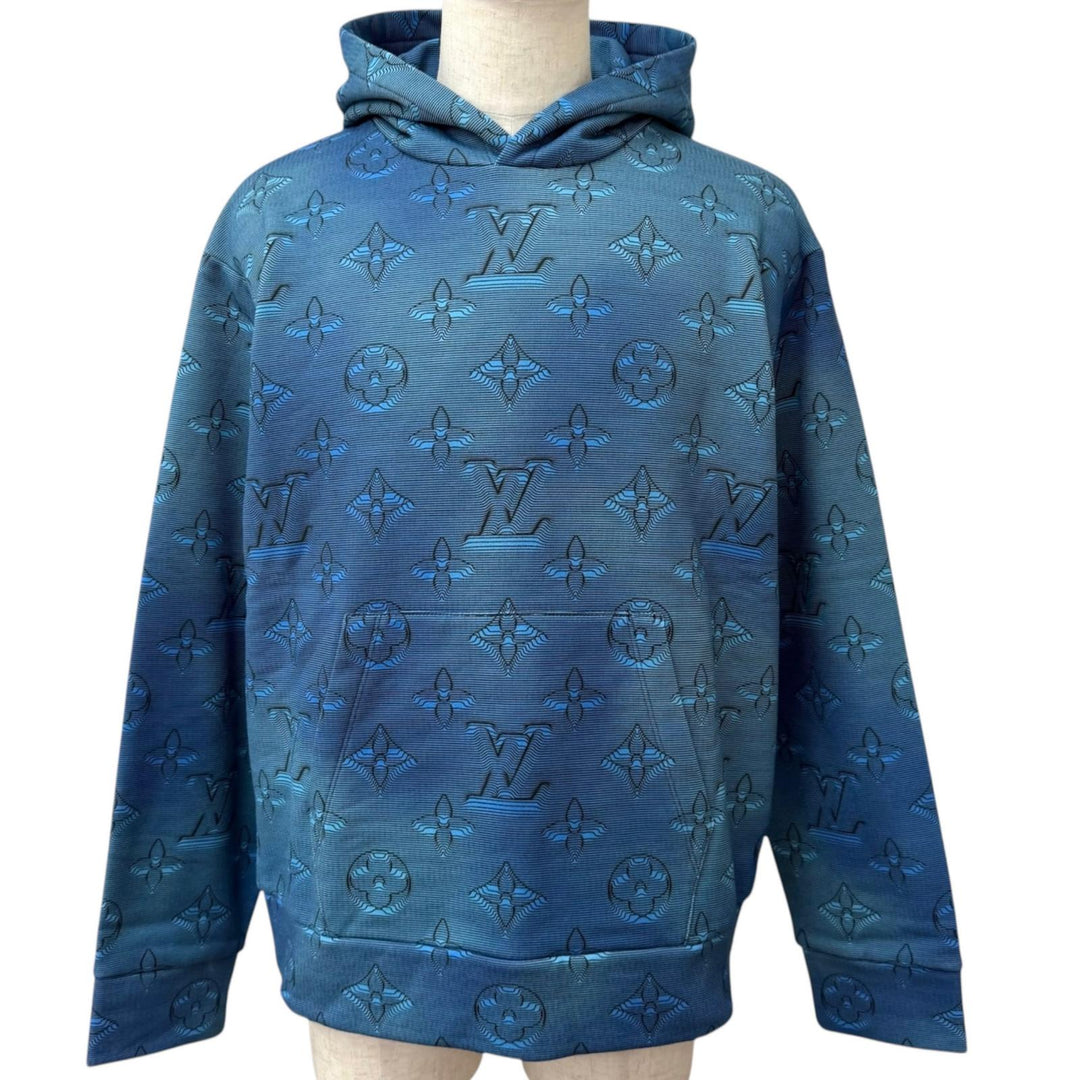 Pristine LOUIS VUITTON hoodie 3D Monogram All-Over Print Hoodie Pullover