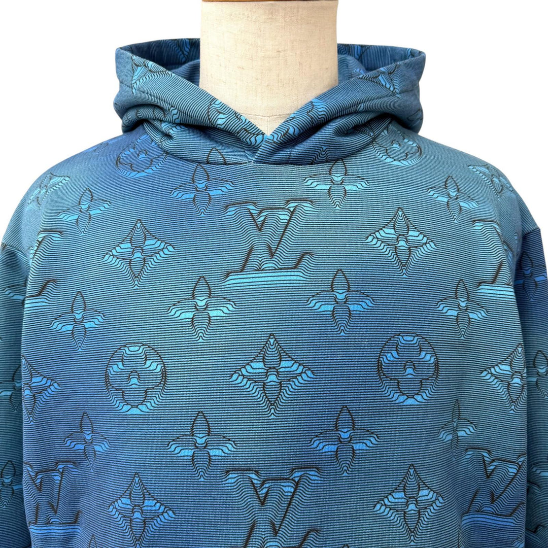 Pristine LOUIS VUITTON hoodie 3D Monogram All-Over Print Hoodie Pullover