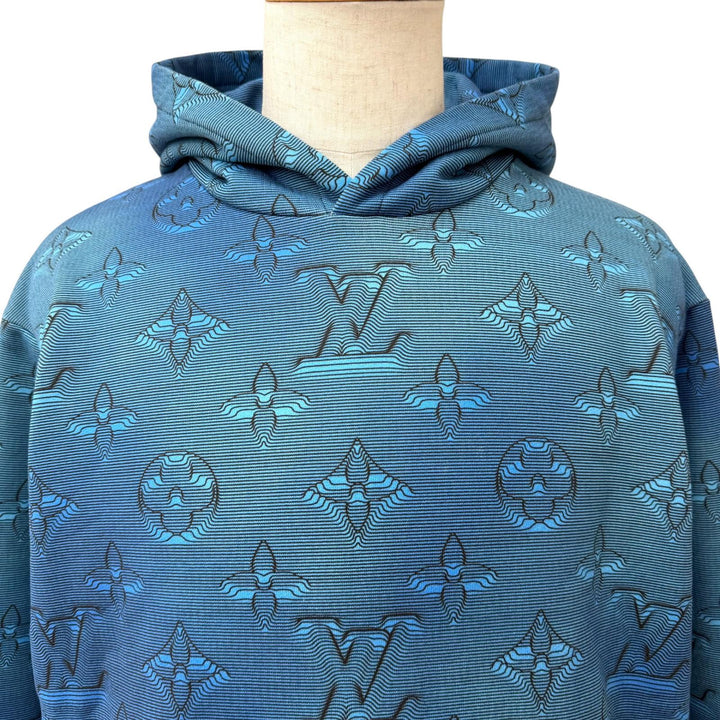 Pristine LOUIS VUITTON hoodie 3D Monogram All-Over Print Hoodie Pullover