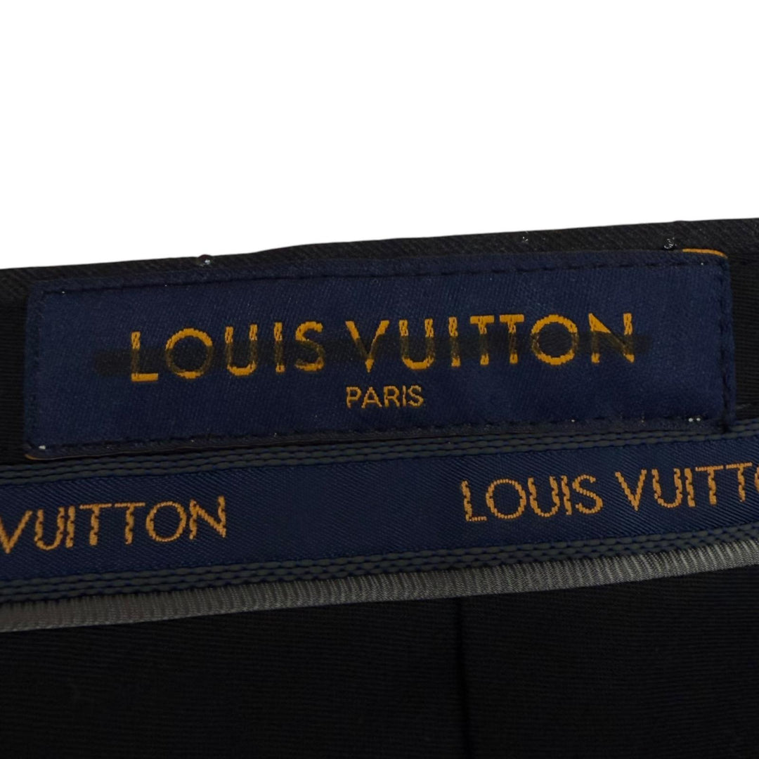 Pristine LOUIS VUITTON slacks Monogram Beaded Single Trousers gray