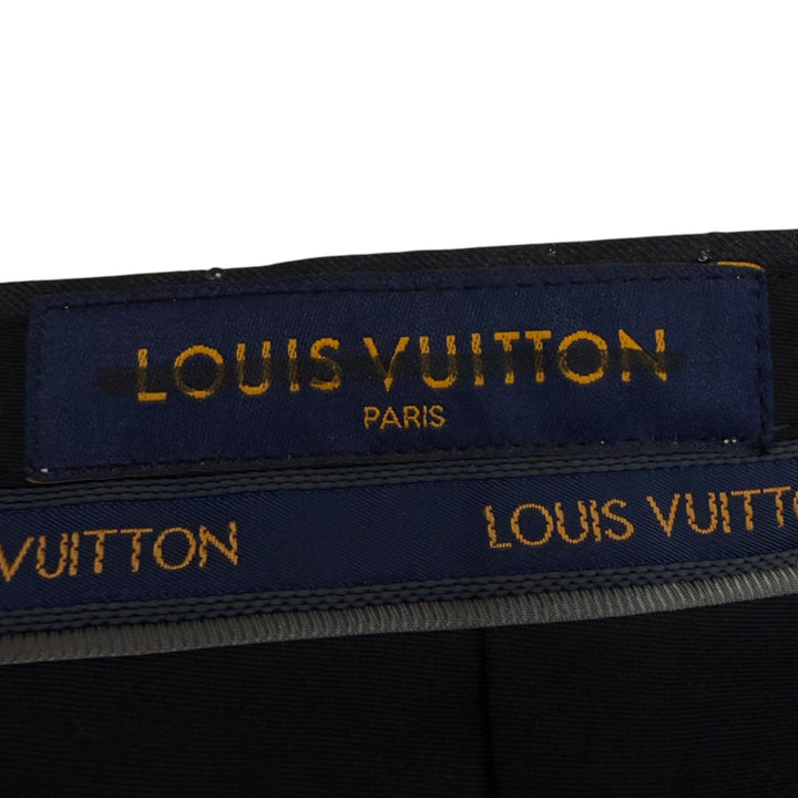 Pristine LOUIS VUITTON slacks Monogram Beaded Single Trousers gray