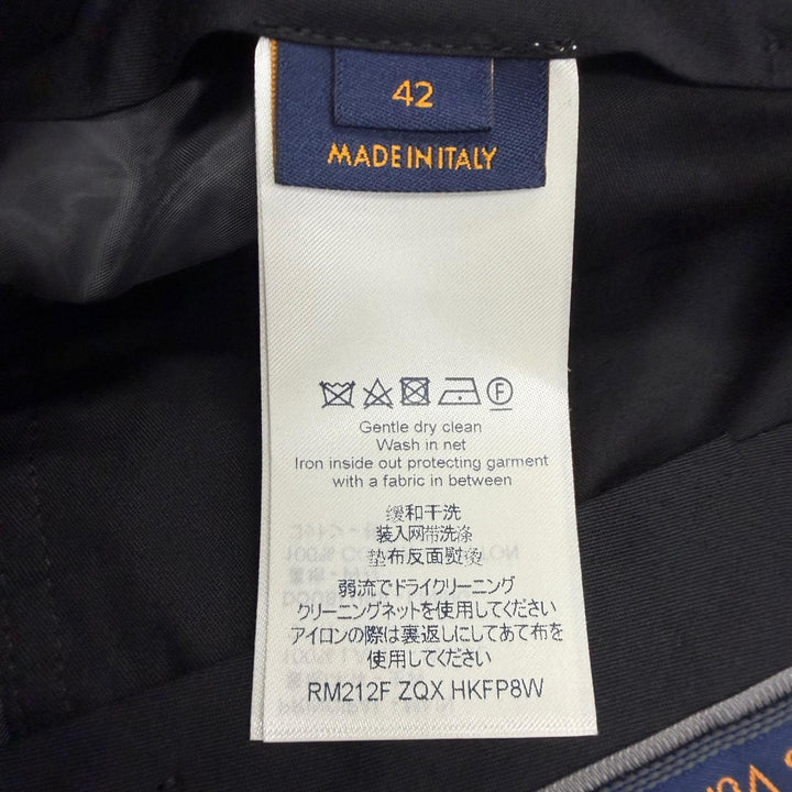 Pristine LOUIS VUITTON slacks Monogram Beaded Single Trousers gray