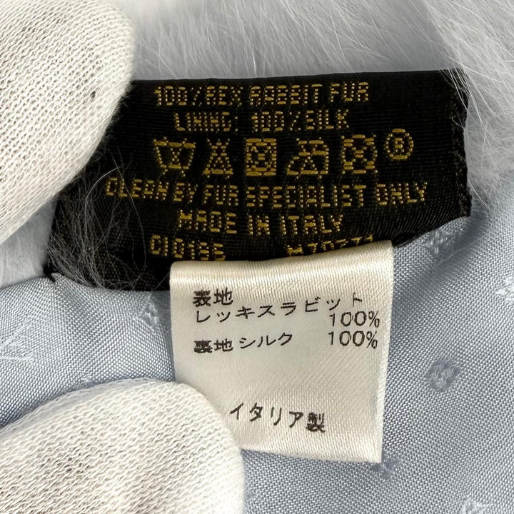 Great LOUIS VUITTON Scarf Echarpe Rainbow Stripes LV logo blue Rex Rabbit M70271