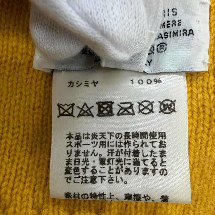 Great HERMES Knit cap Hugo Serie Metal Reversible cashmere Women M