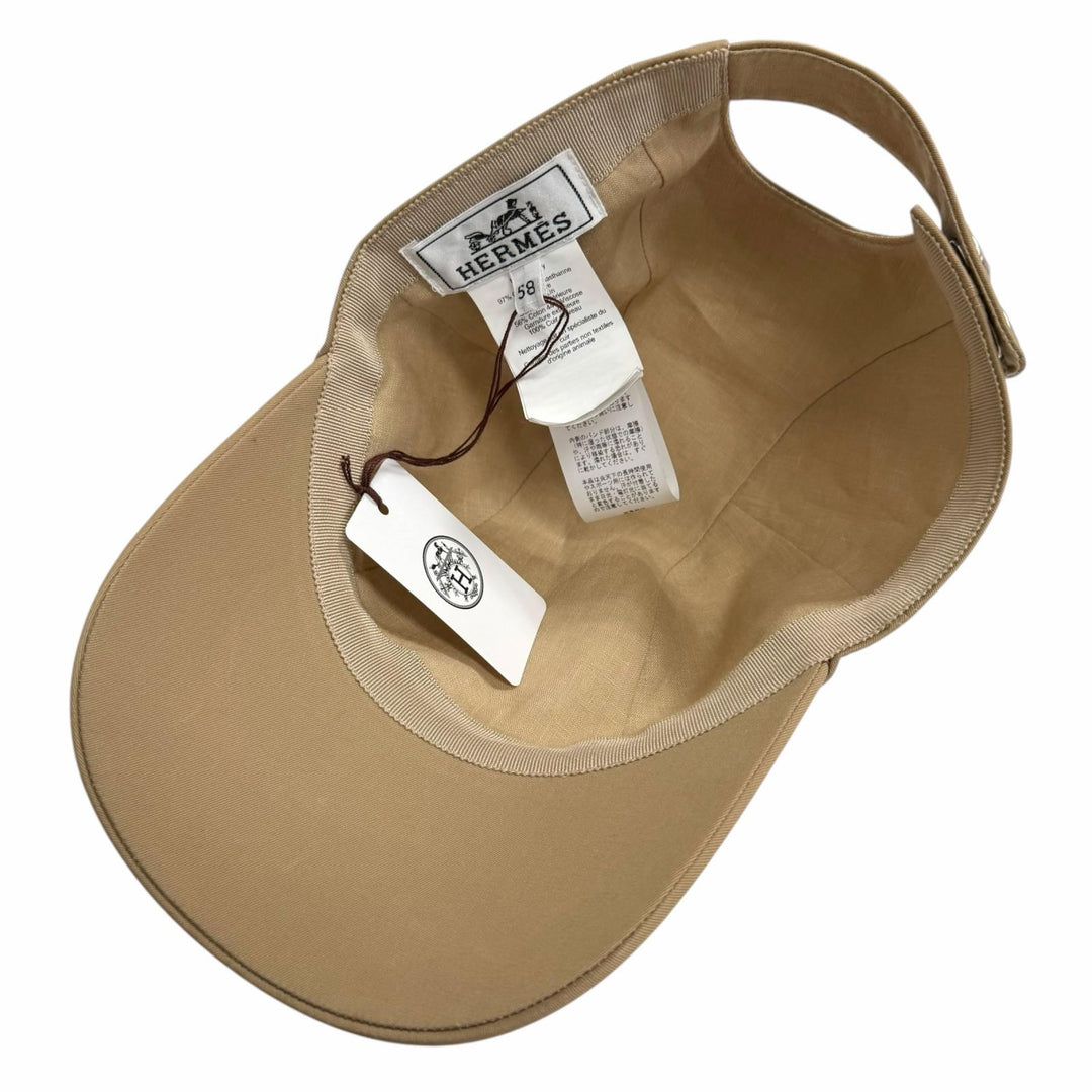 Pristine HERMES cap Casquette Miles Jacron H Craft Crude Cell