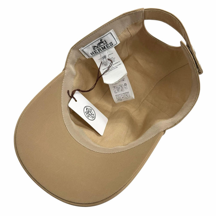Pristine HERMES cap Casquette Miles Jacron H Craft Crude Cell