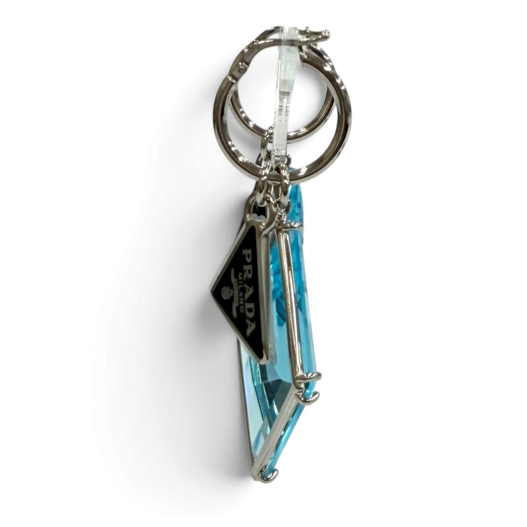 Excellent PRADA Pierce Bluegrass Triangle with logo blue Women