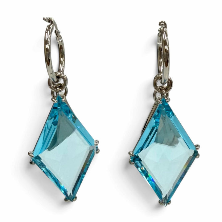 Excellent PRADA Pierce Bluegrass Triangle with logo blue Women