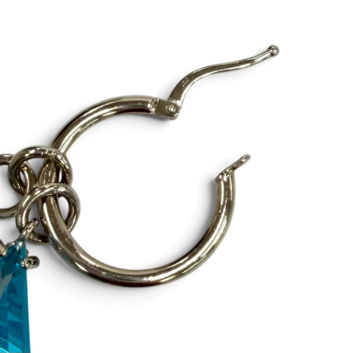 Excellent PRADA Pierce Bluegrass Triangle with logo blue Women