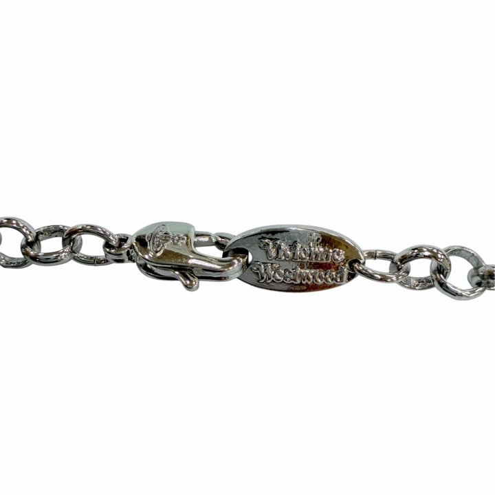 Great Vivienne Westwood Necklace Orb Small Howlite Necklace Silver ー Women