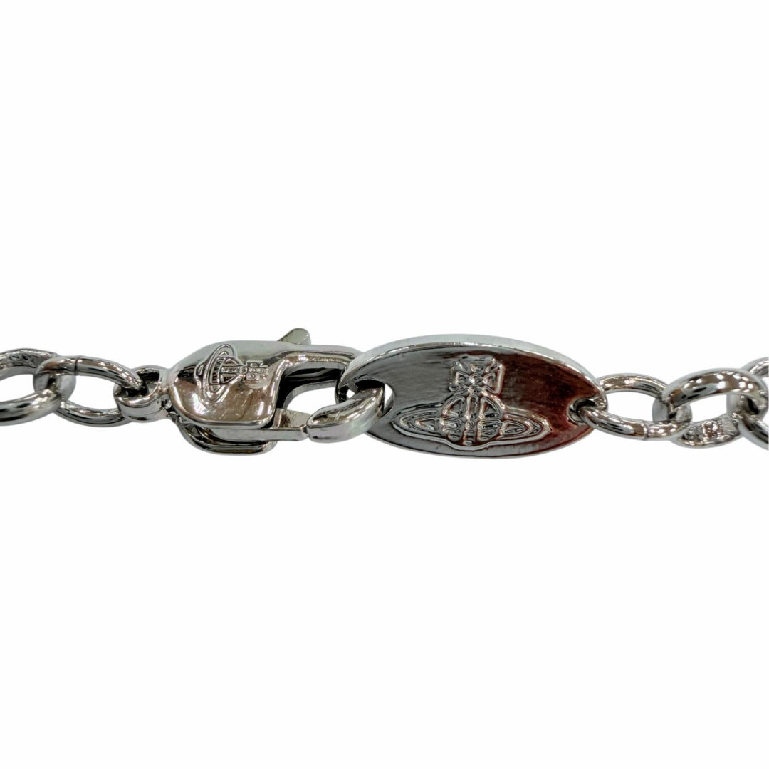 Great Vivienne Westwood Necklace Orb Small Howlite Necklace Silver ー Women