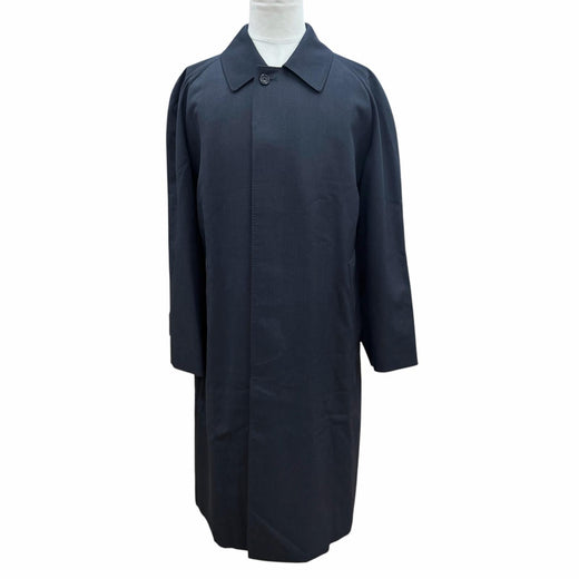 Excellent BURBERRY LONDON coat Dark navy wool mens