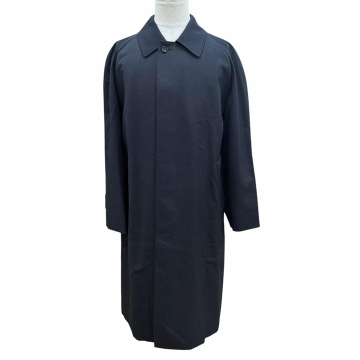Excellent BURBERRY LONDON coat Dark navy wool mens