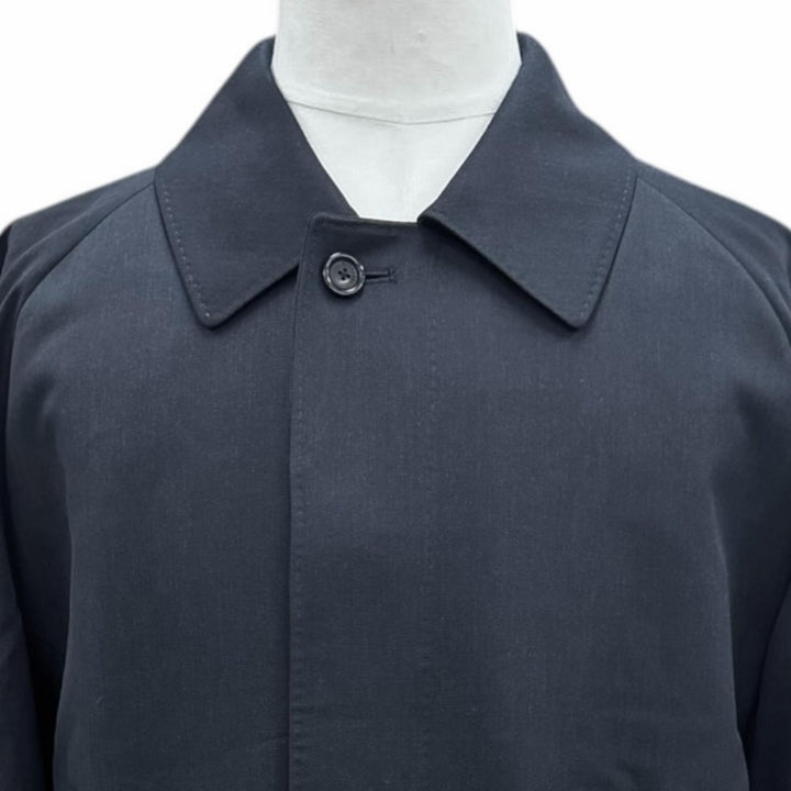 Excellent BURBERRY LONDON coat Dark navy wool mens