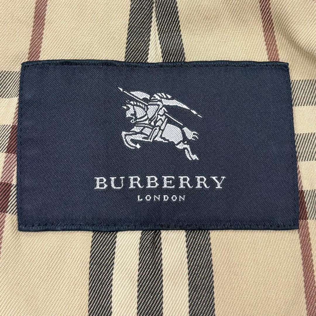 Excellent BURBERRY LONDON coat Dark navy wool mens