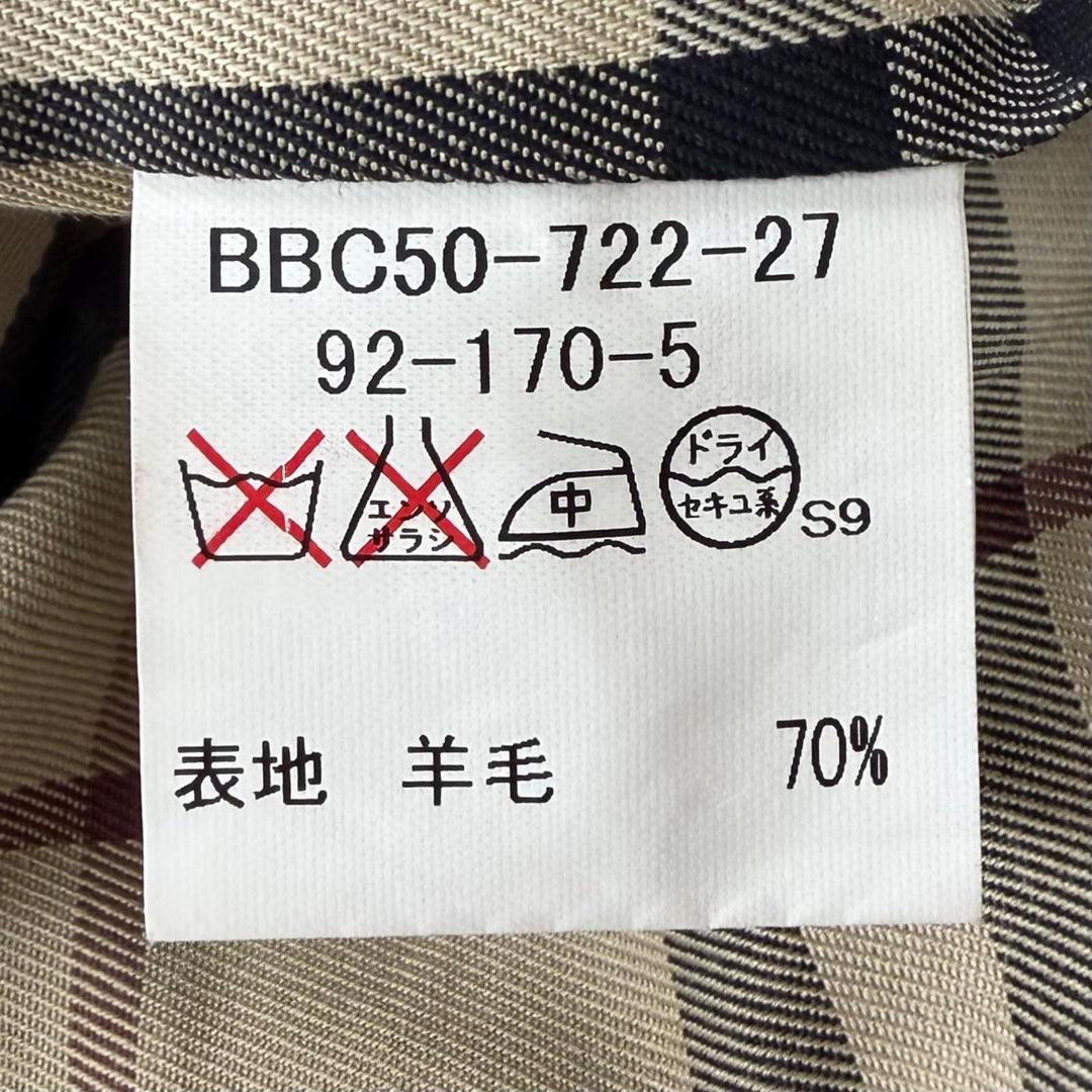 Excellent BURBERRY LONDON coat Dark navy wool mens