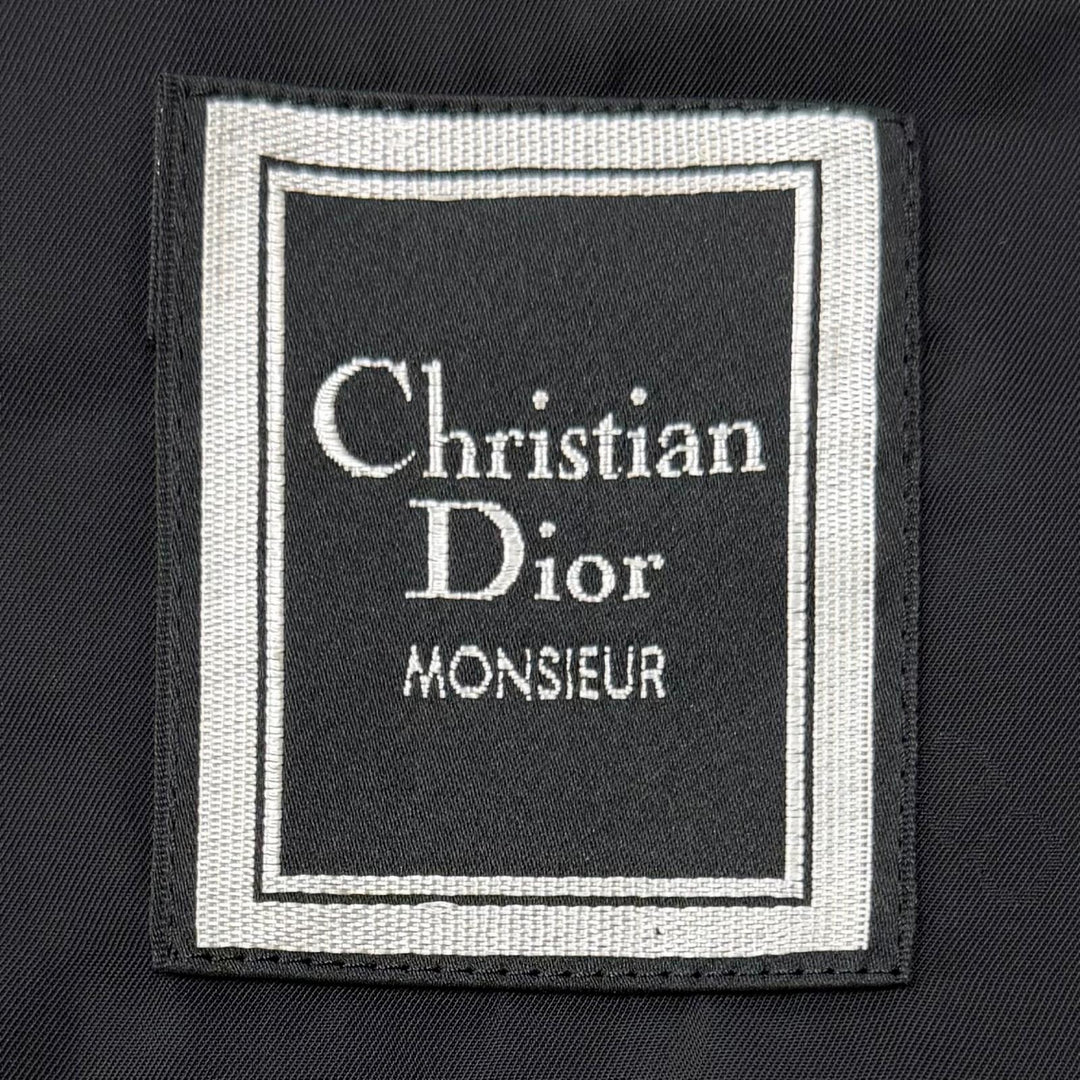 Excellent Christian Dior MONSIEUR coat Figurine tailoring black cashmere mens M