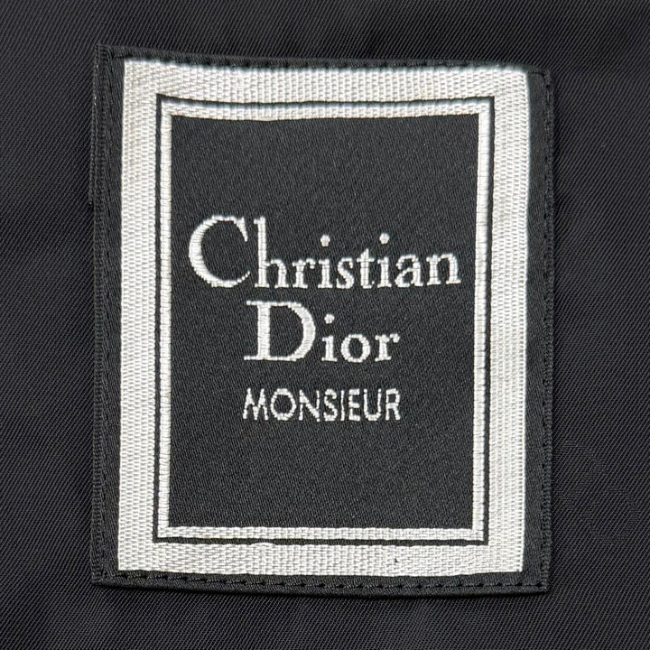 Excellent Christian Dior MONSIEUR coat Figurine tailoring black cashmere mens M