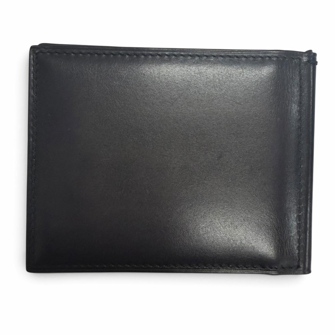Pristine BERLUTI Money clip Figure Coin Flap Compact Nero Grigio leather mens