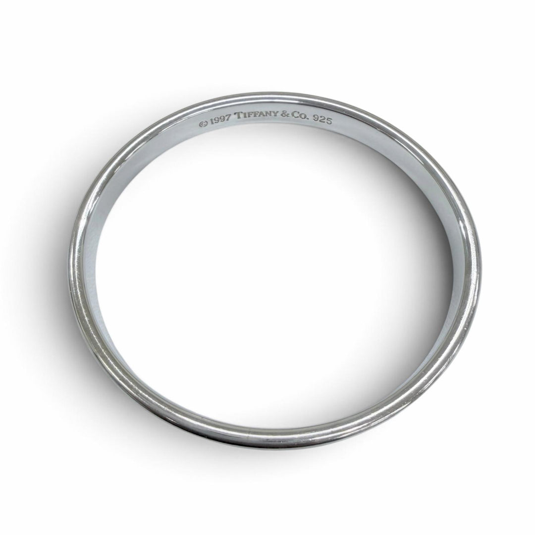 Great TIFFANY&Co. Bangle Narrow Bangle Silver 925 Women