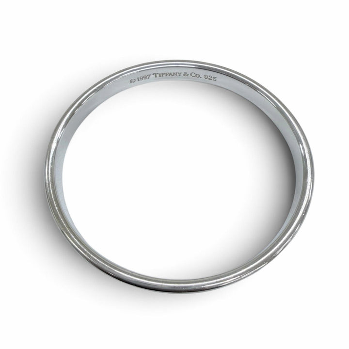 Great TIFFANY&Co. Bangle Narrow Bangle Silver 925 Women