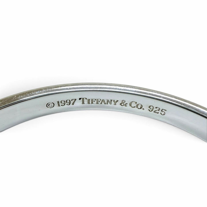 Great TIFFANY&Co. Bangle Narrow Bangle Silver 925 Women