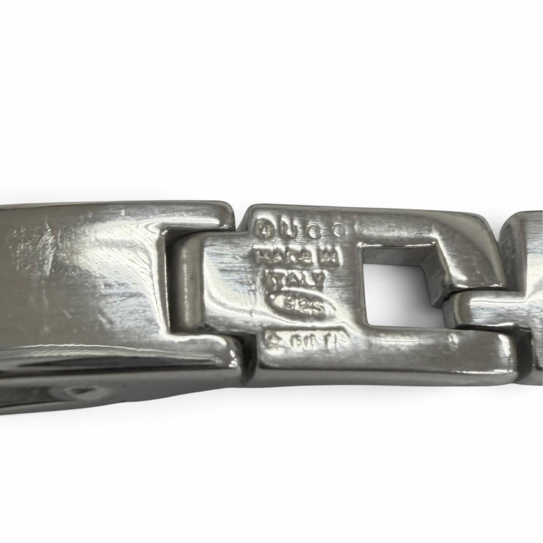 Excellent GUCCI bracelet Square G Silver SV925 mens