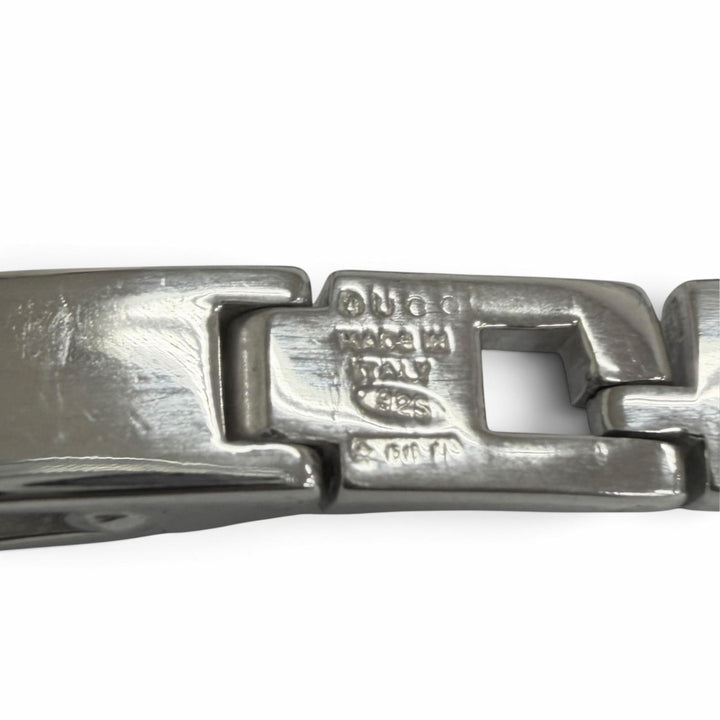 Excellent GUCCI bracelet Square G Silver SV925 mens