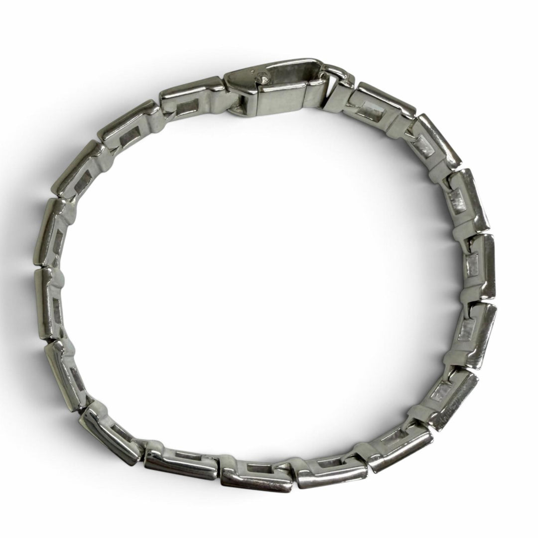 Excellent GUCCI bracelet Square G Silver SV925 mens