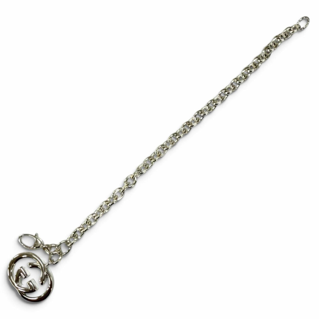Excellent GUCCI bracelet Interlocking G Silver 925 Women 190501