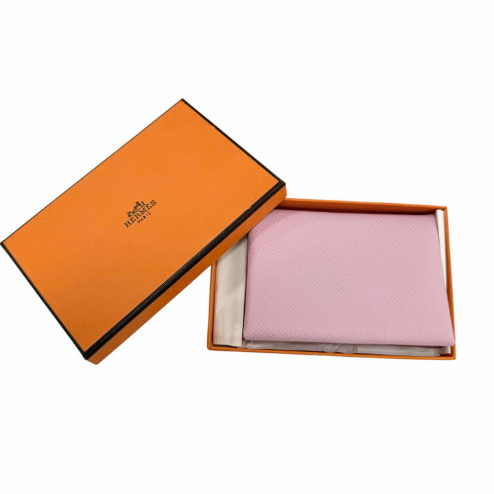 Pristine HERMES Coin case Calvi duo Serie Metal Epsom Leather Women