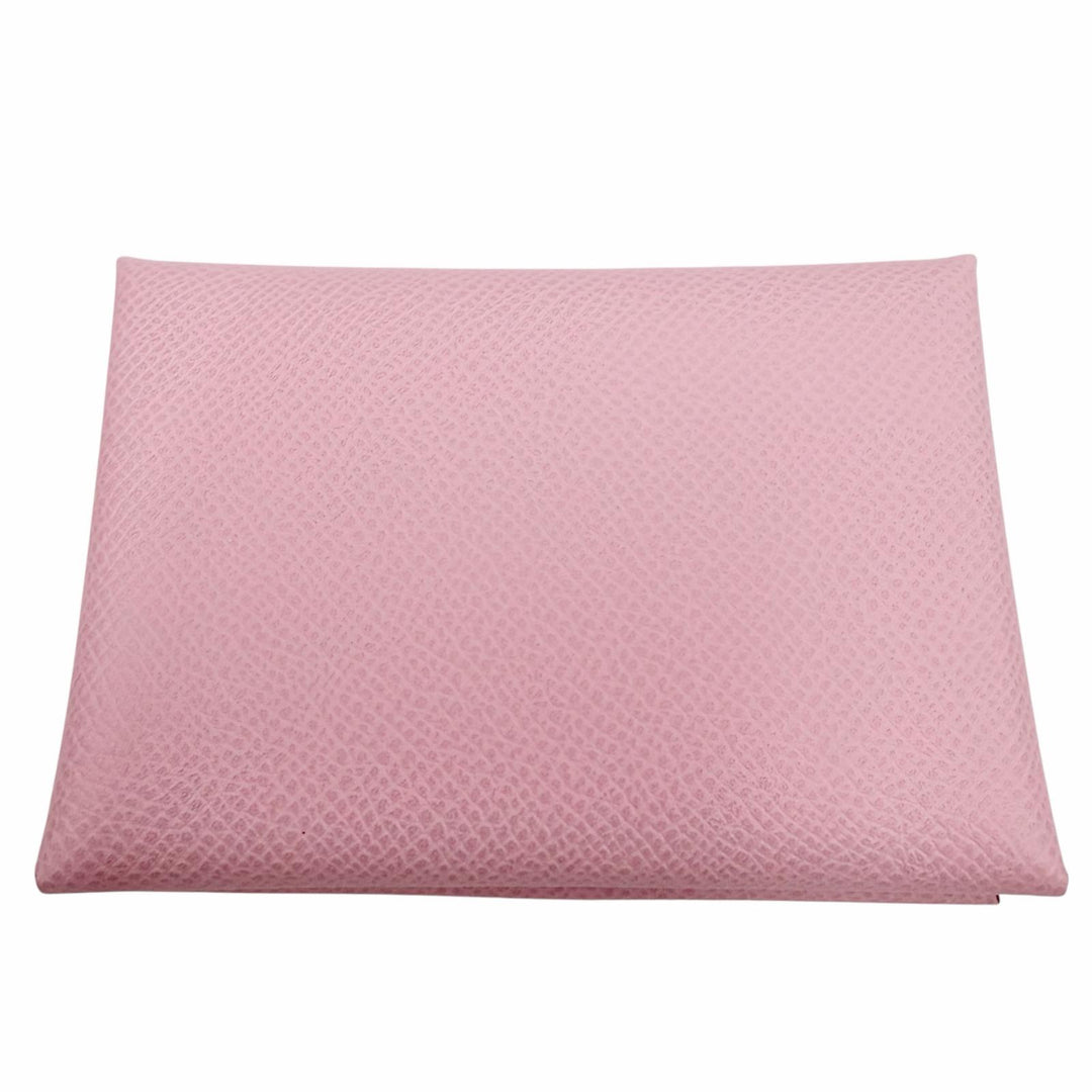 Pristine HERMES Coin case Calvi duo Serie Metal Epsom Leather Women
