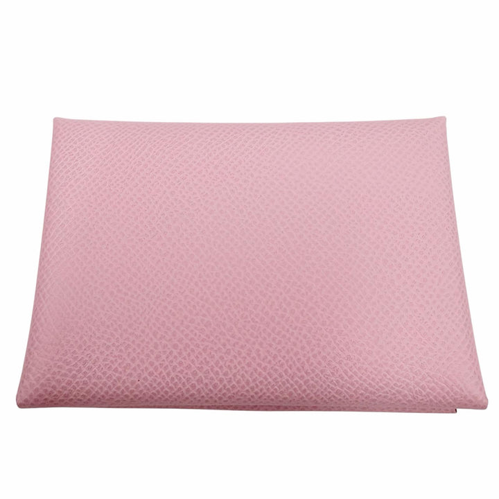 Pristine HERMES Coin case Calvi duo Serie Metal Epsom Leather Women