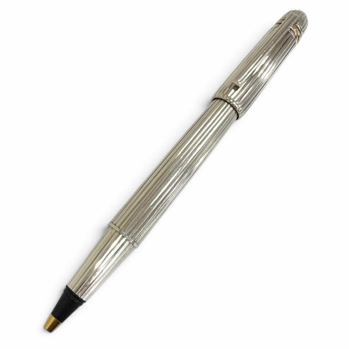 Great Cartier Ballpoint pen Pasha de Cartier Trinity Silver Blue Gemstone