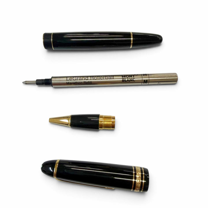 Great MONTBLANC Meisterstückle Grand White Star Cap-Type Rollerball Pen