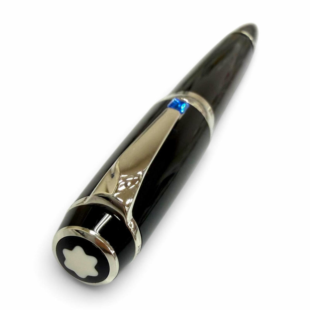 Great MONTBLANC Ballpoint pen BOHEME black Blue Gemstone mens