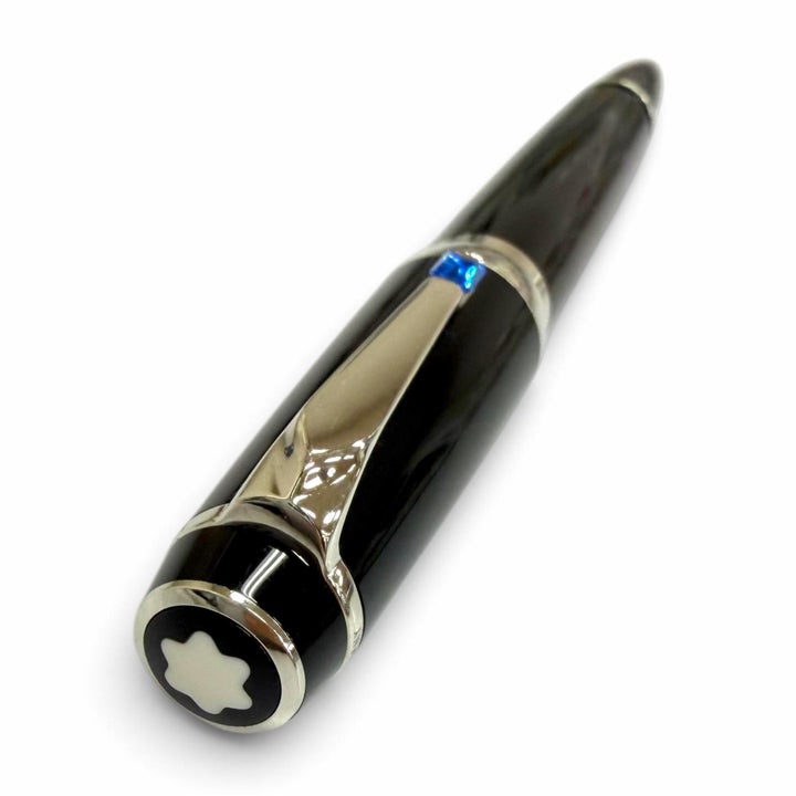 Great MONTBLANC Ballpoint pen BOHEME black Blue Gemstone mens