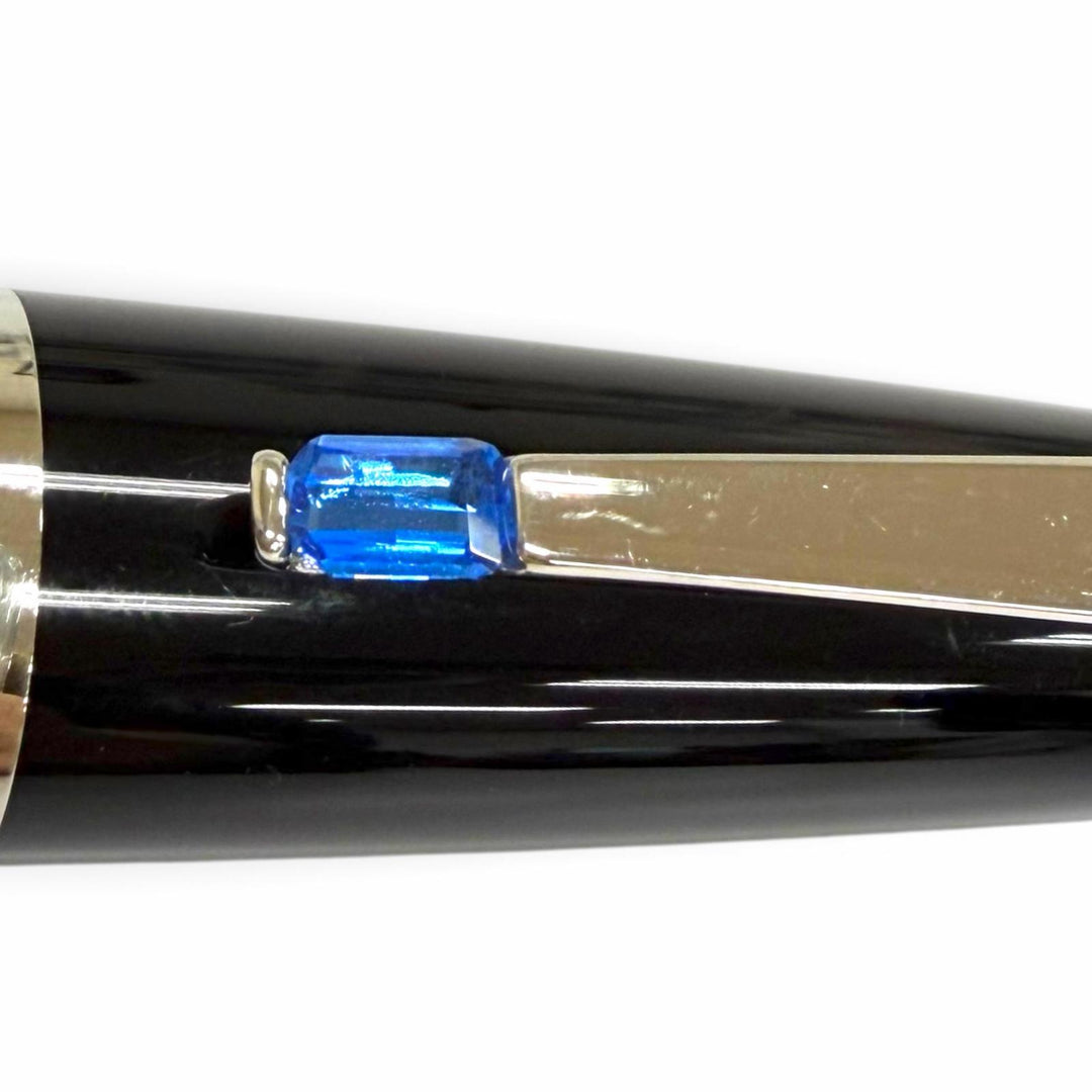 Great MONTBLANC Ballpoint pen BOHEME black Blue Gemstone mens