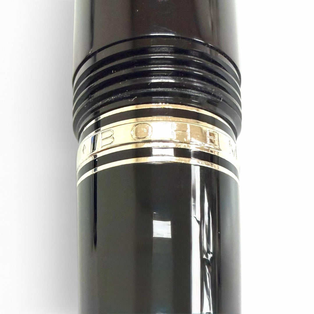 Great MONTBLANC Ballpoint pen BOHEME black Blue Gemstone mens