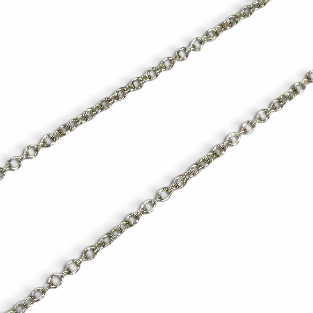 Great TIFFANY&Co. Necklace Smile Pendant Small T Smile Silver AG925 Women