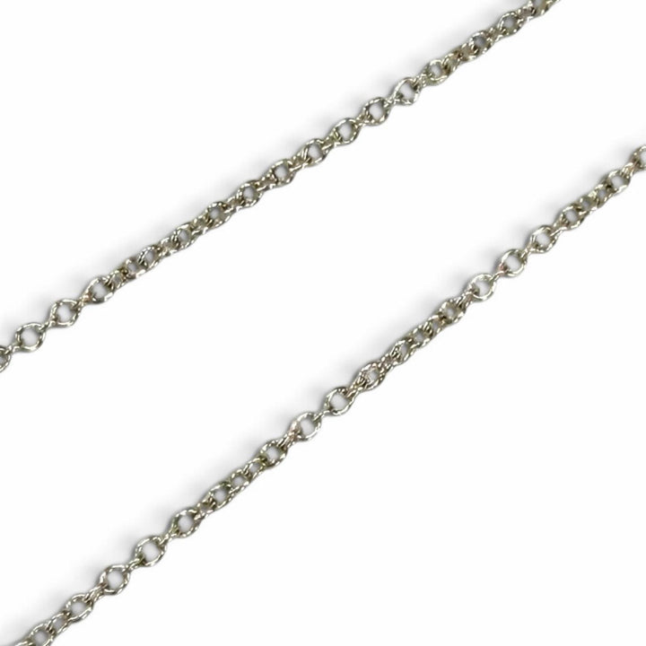 Great TIFFANY&Co. Necklace Smile Pendant Small T Smile Silver AG925 Women